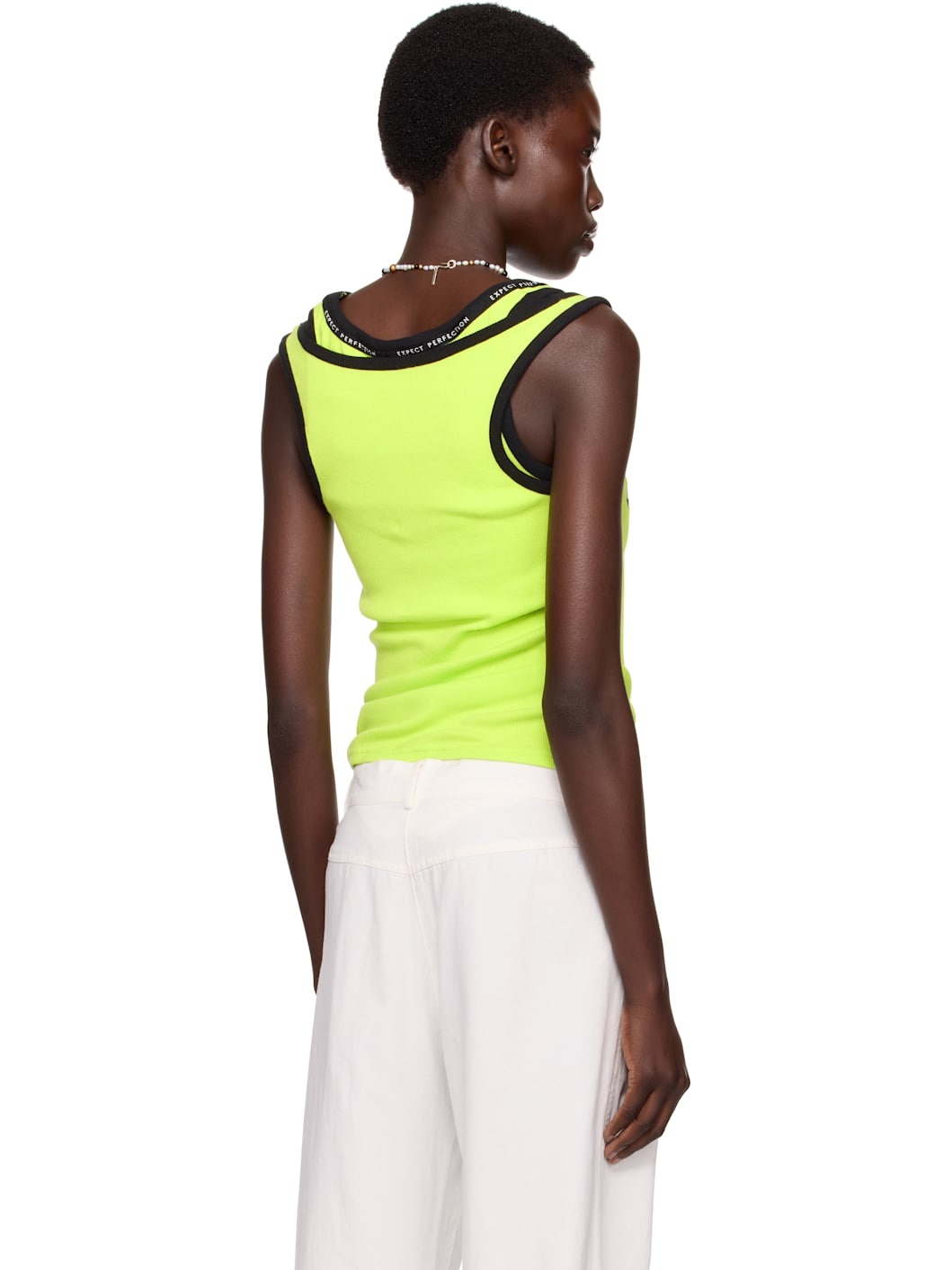 SSENSE Exclusive Green Folded Vest Tank Top - 3