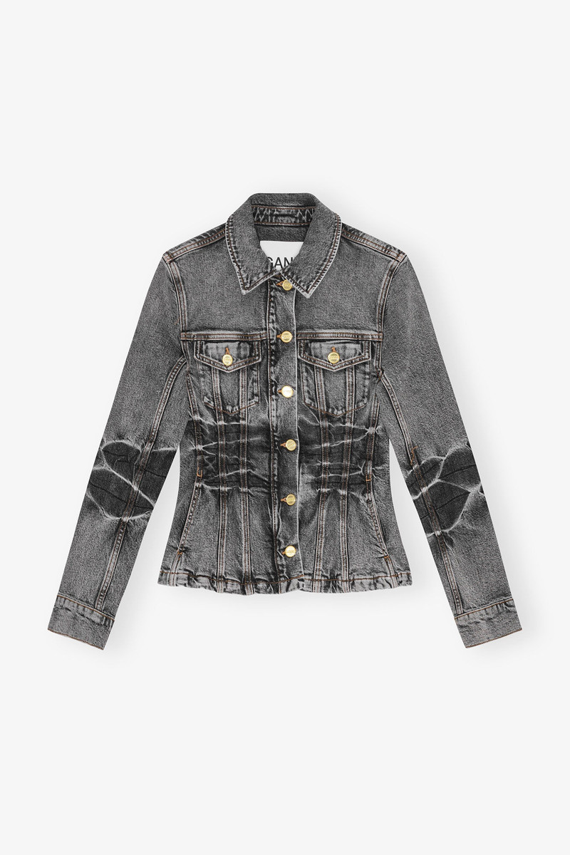 BLACK WASHED FUTURE DENIM BLAZER 1