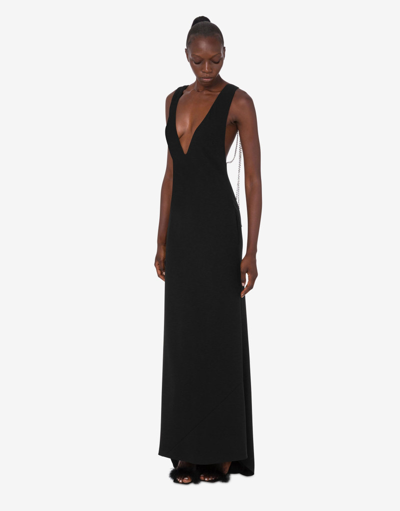 EMBELLISHED STRETCH CREPE DRESS 1