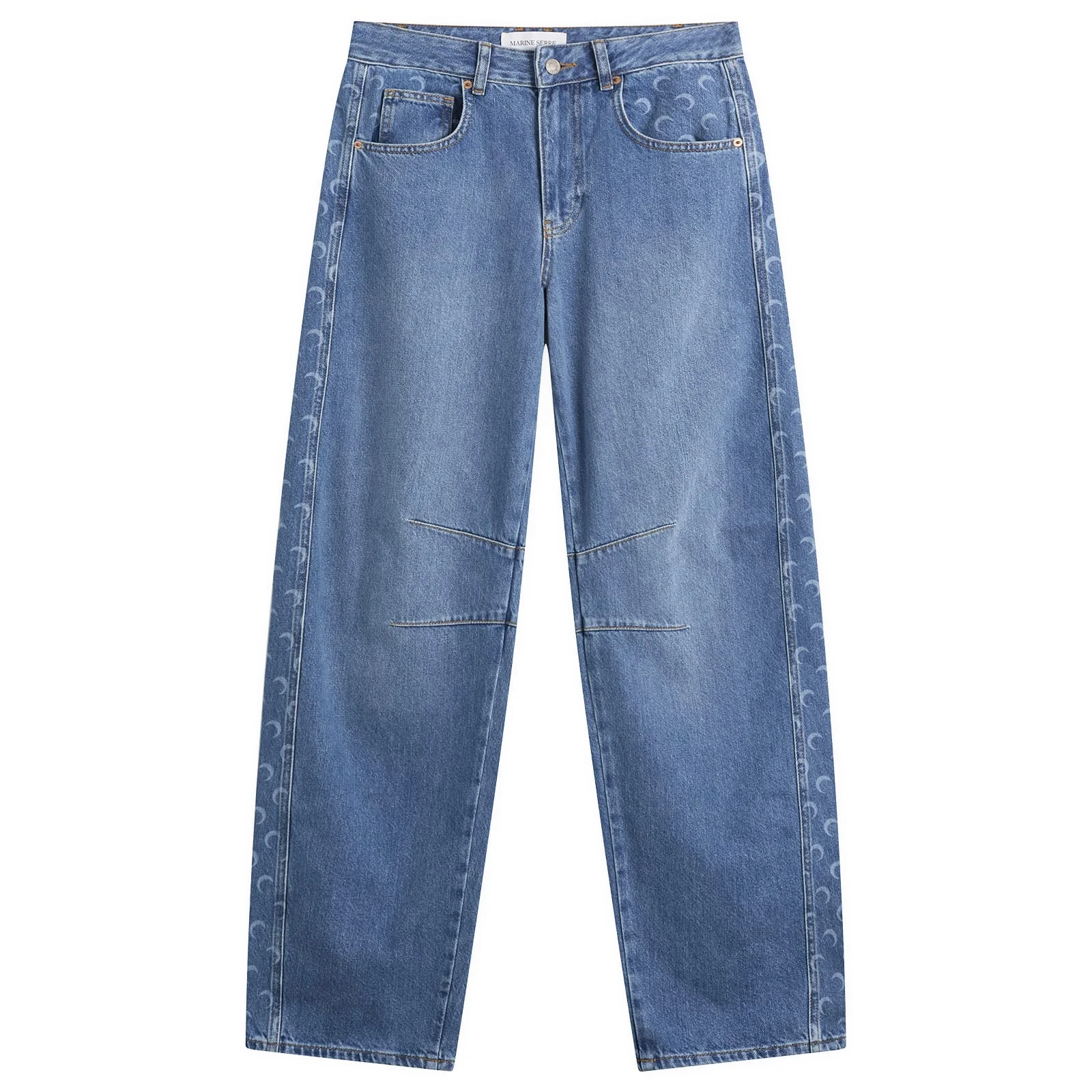 Marine Serre Baggy Denim Jeans - 1