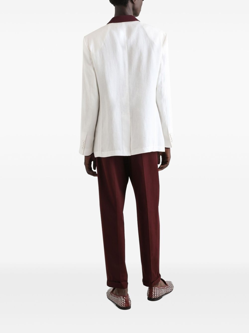 folded-edge trousers - 3