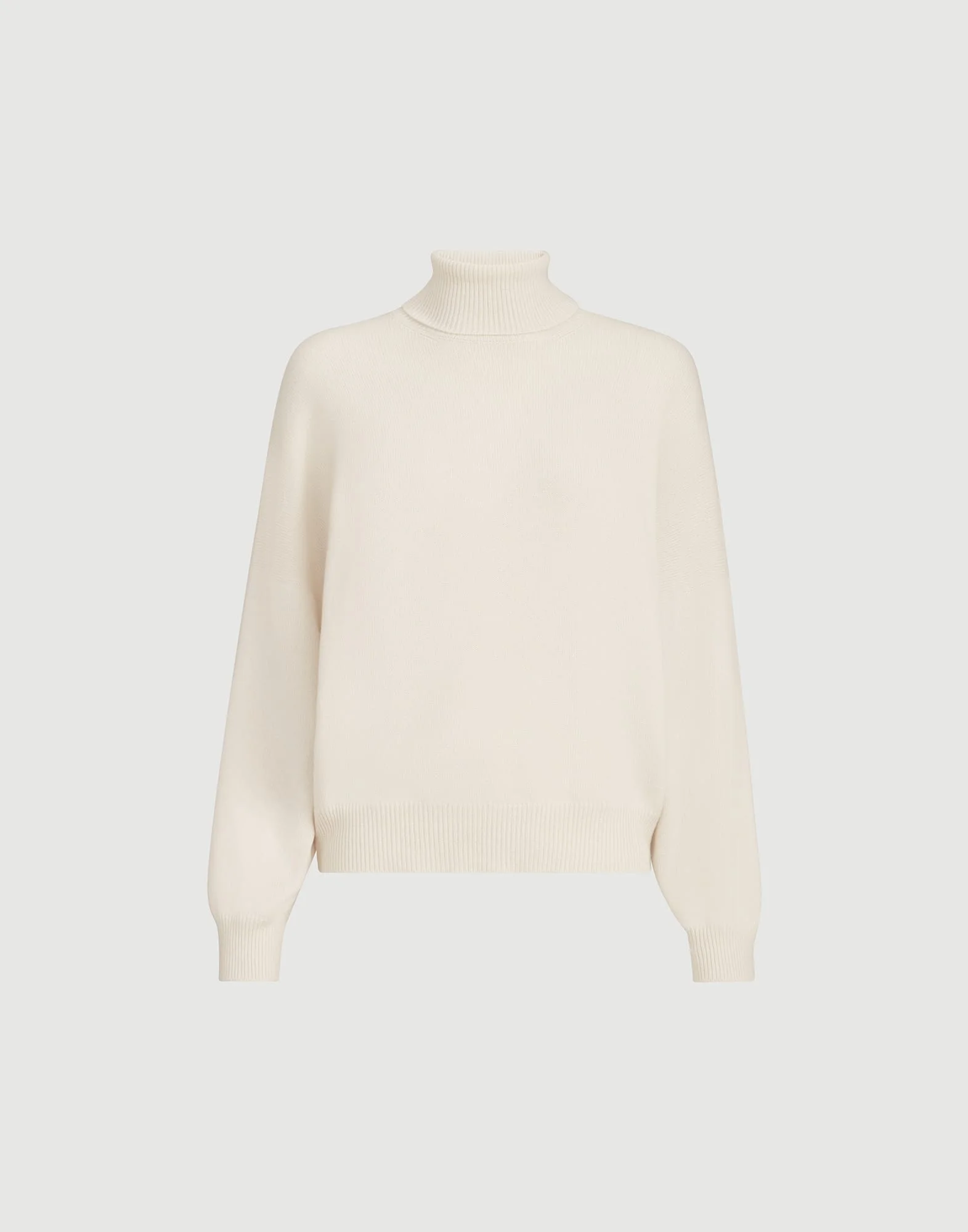 Cashmere turtleneck sweater with monili - 1