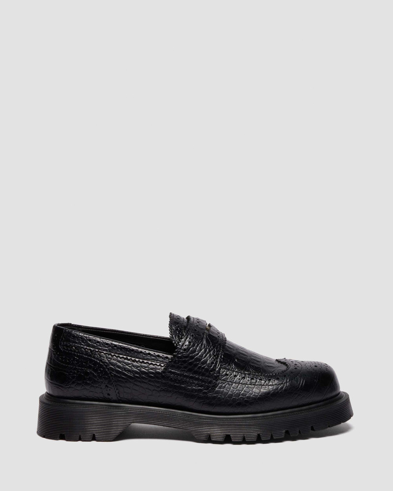 PENTON BROGUE Emboss Leather Loafers - 1