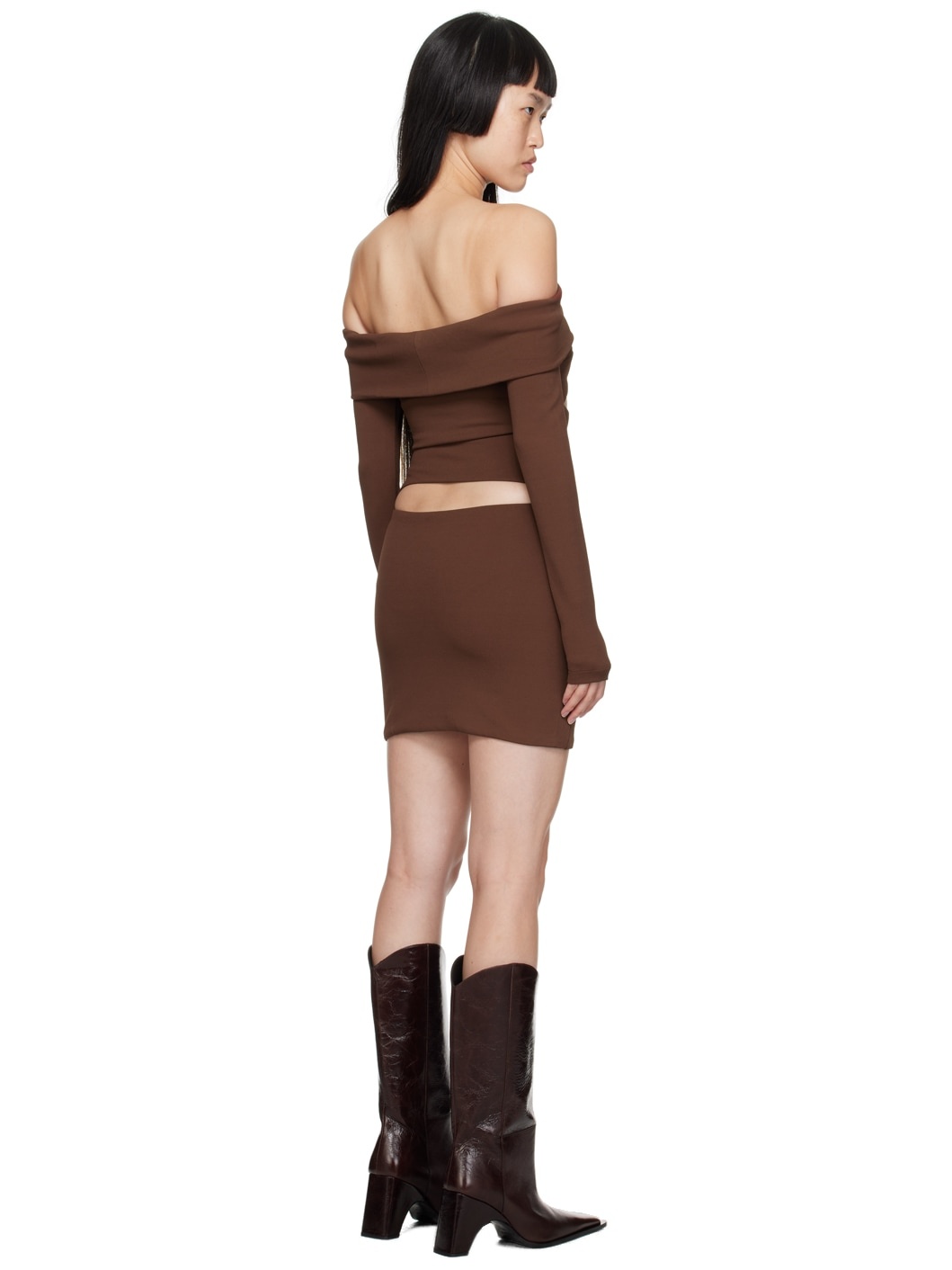 Brown Elena Minidress - 3