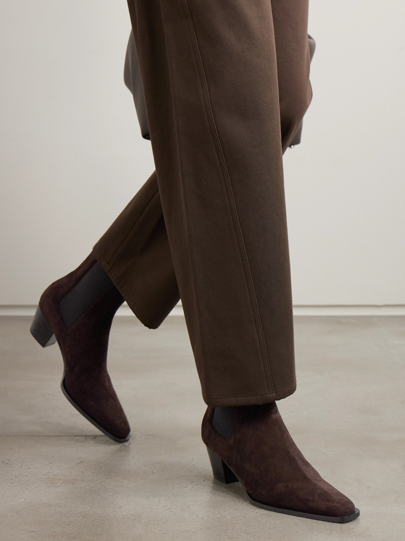 TOTEME The City Suede Chelsea Boots outlook