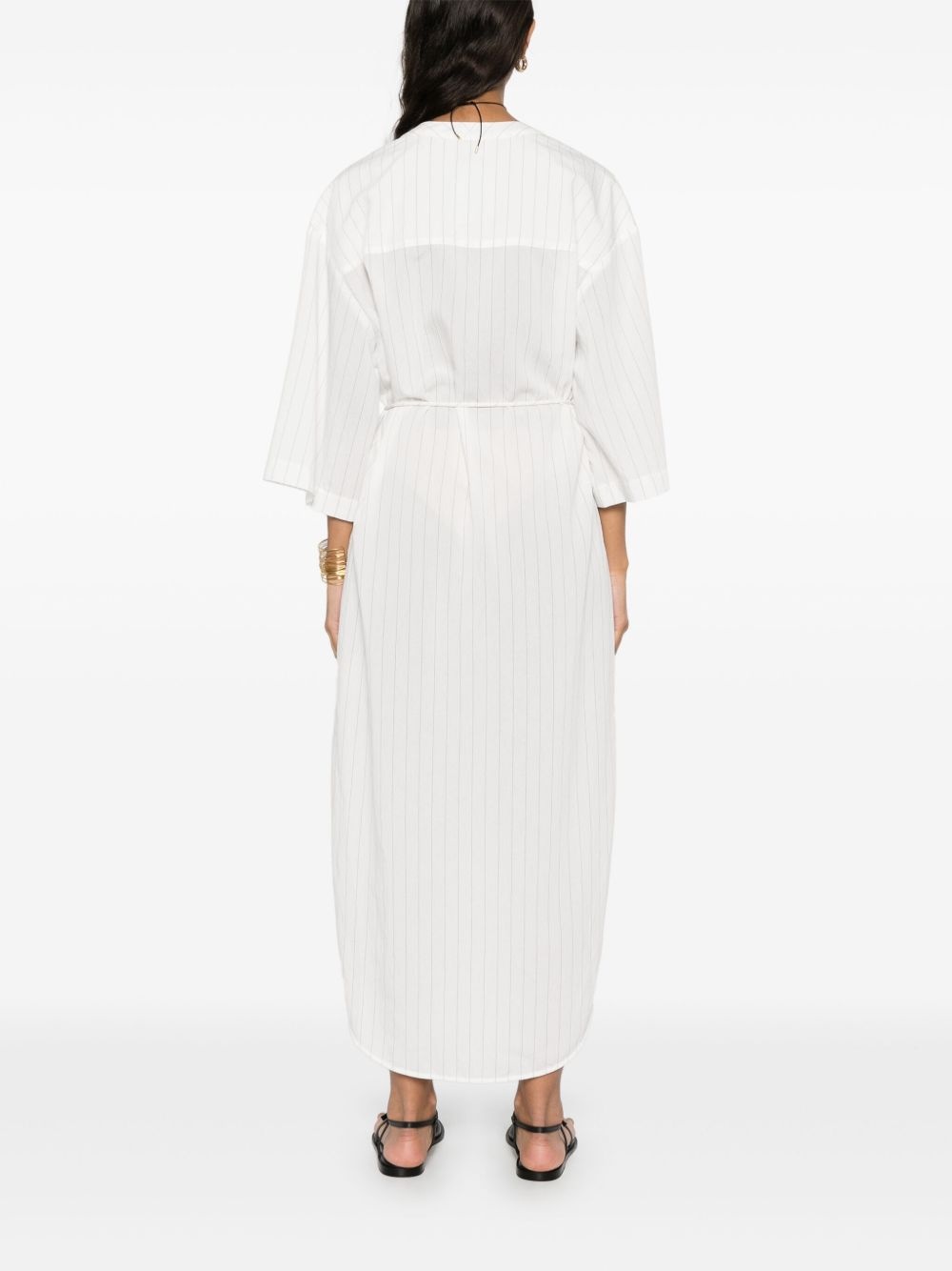 striped shirt dress - 4