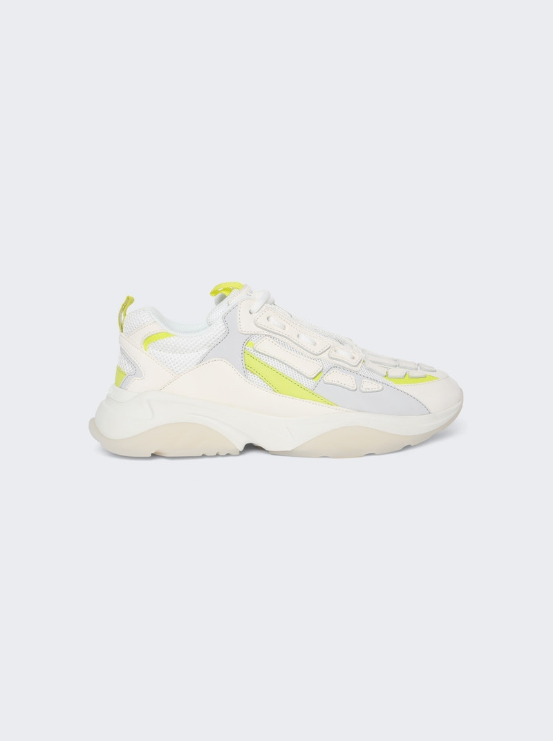 Bone Runner Sneaker White And Neon Yellow - 1
