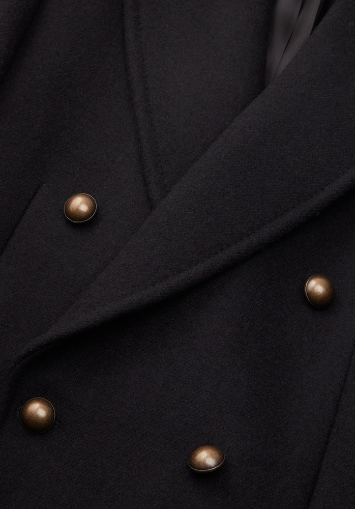COAT 78 BLACK UNIFORM WOOL - 5
