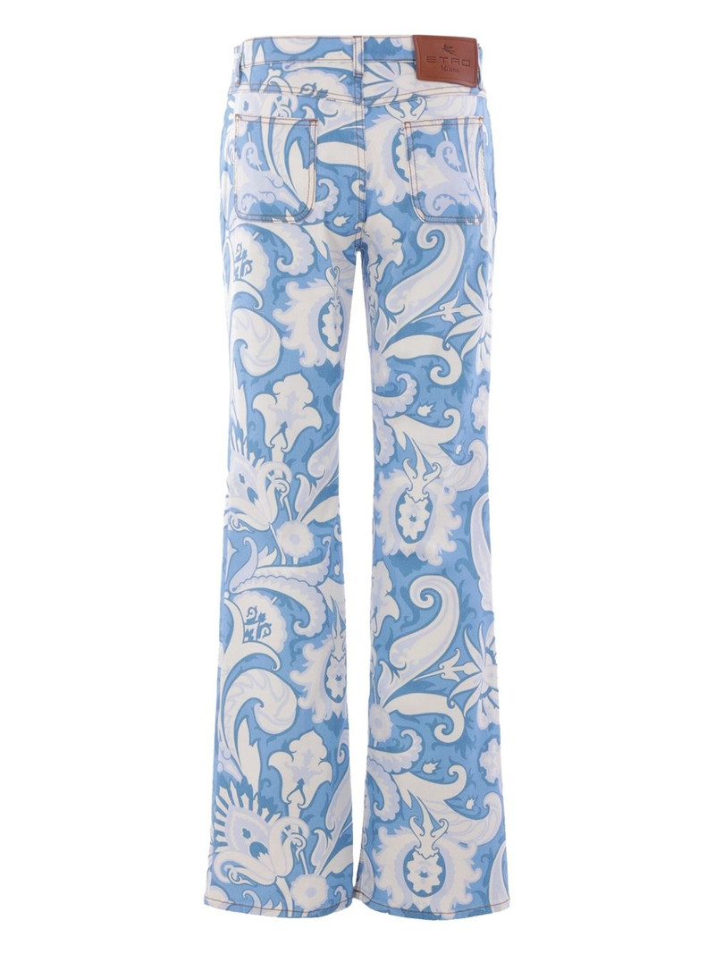 Etro printed straight-leg jeans outlook