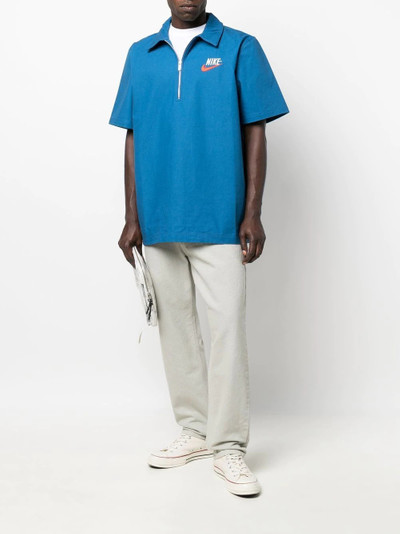 Nike logo-embroidered cotton polo shirt outlook