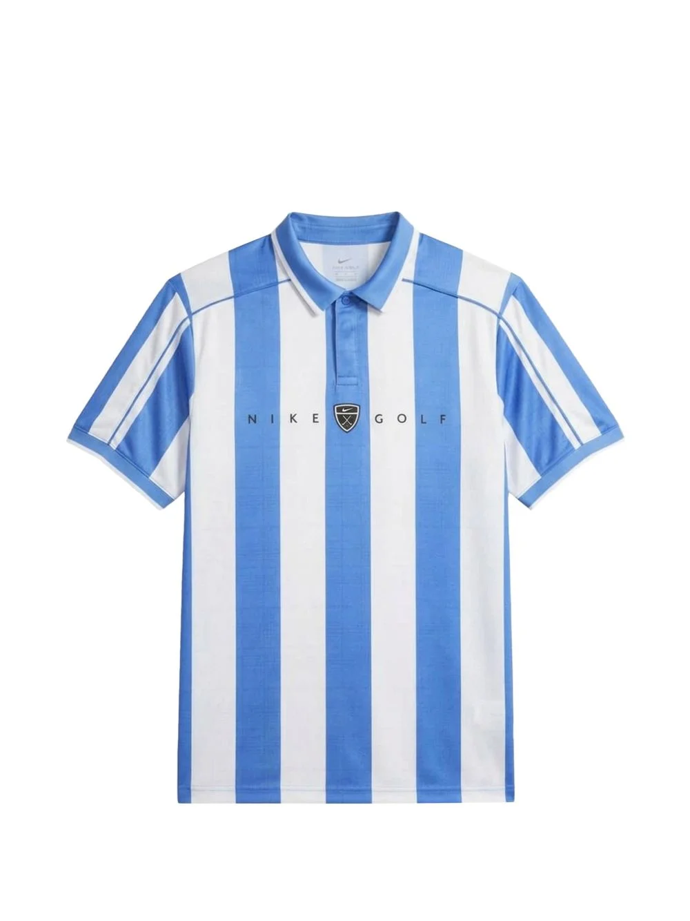 Fairway striped logo-patch polo shirt - 1