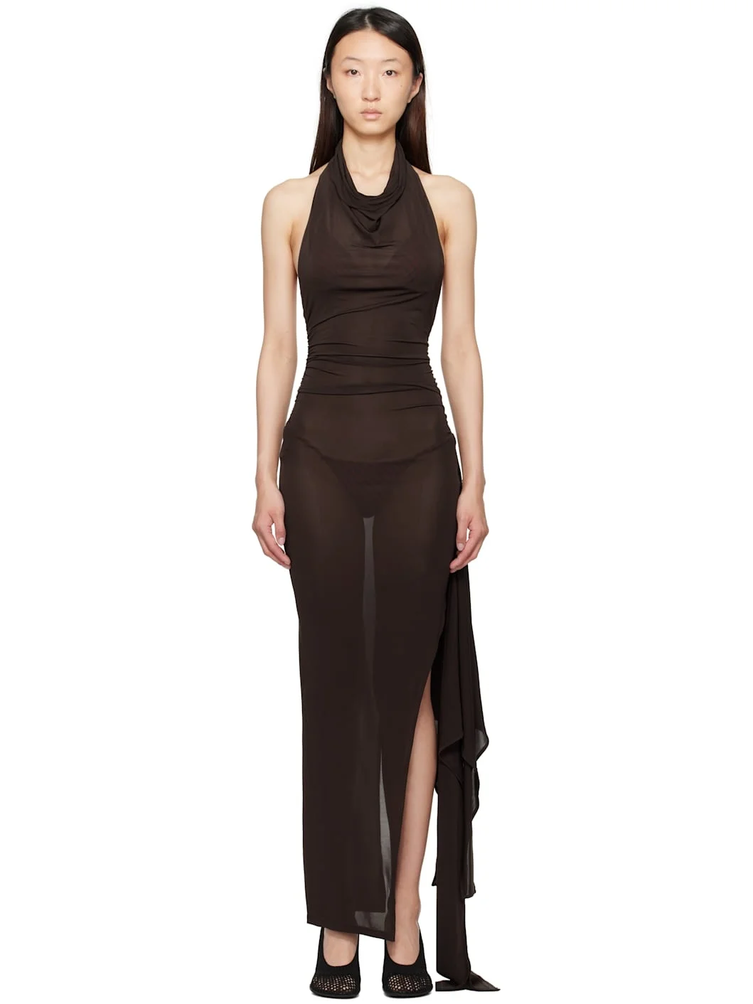 Brown Halcon Maxi Dress - 1