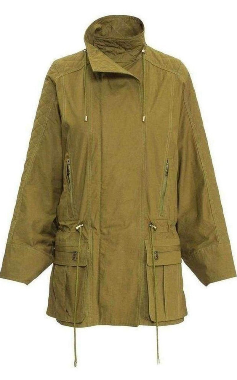 Quilted Trench Coat - 1