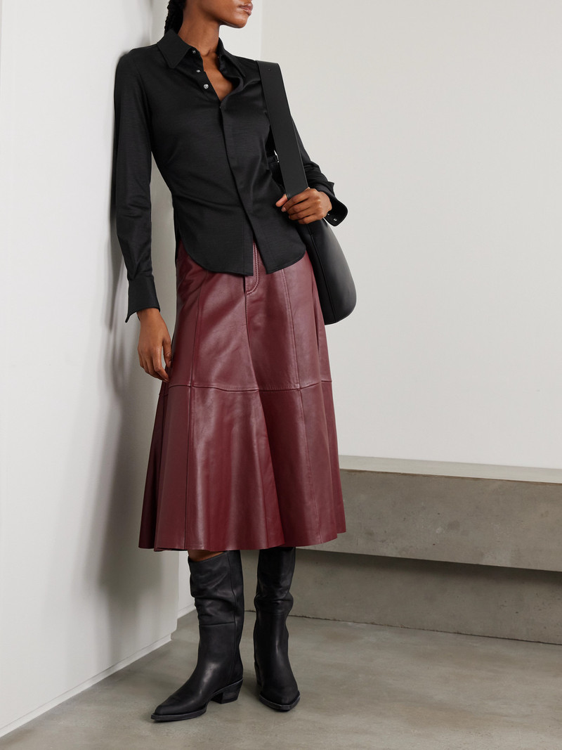 Isabel Marant Romea Ruched Wool-jersey Shirt outlook