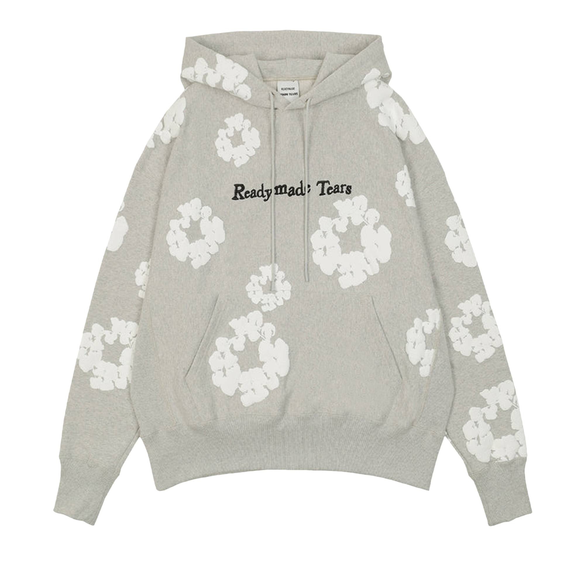 READYMADE x Denim Tears Cotton Wreath Hoodie 'Gray/White' - 1