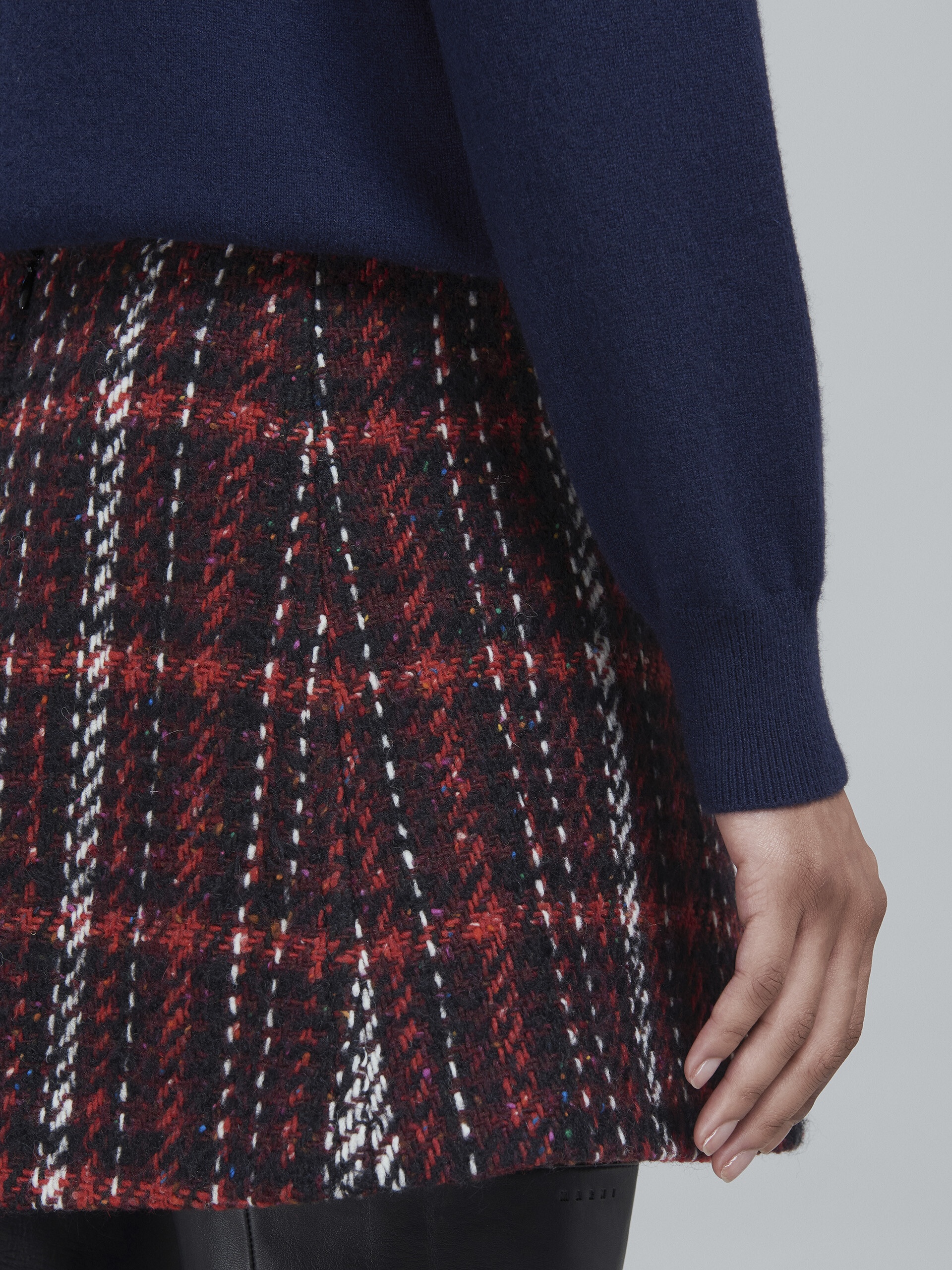 SPECKLED TWEED MINI SKIRT - 4