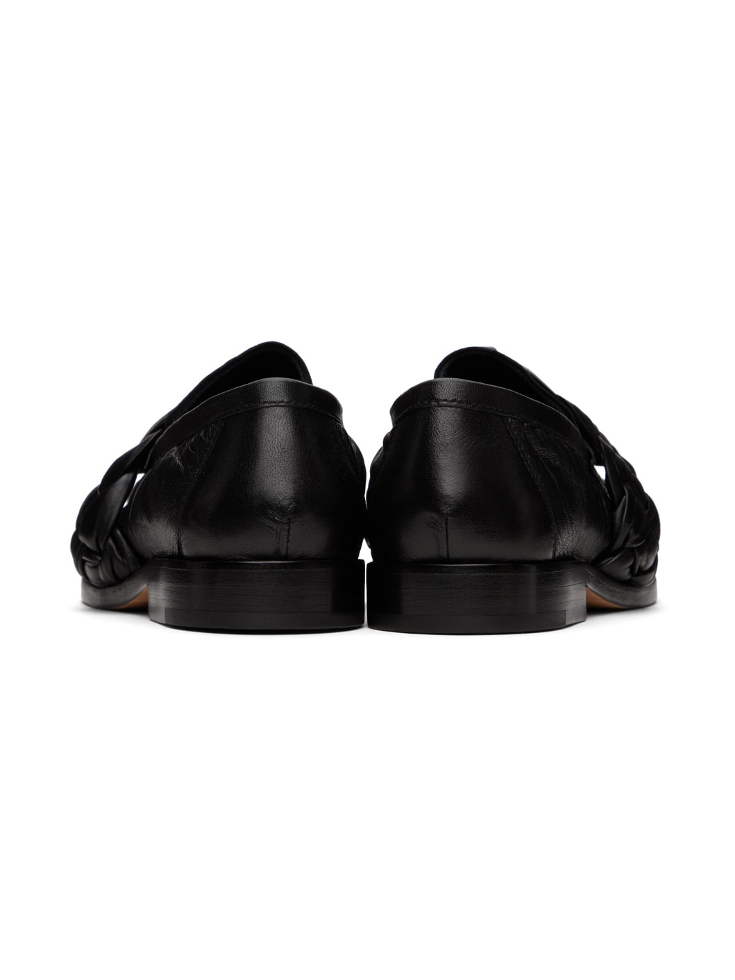 Black Braided Loafers - 2
