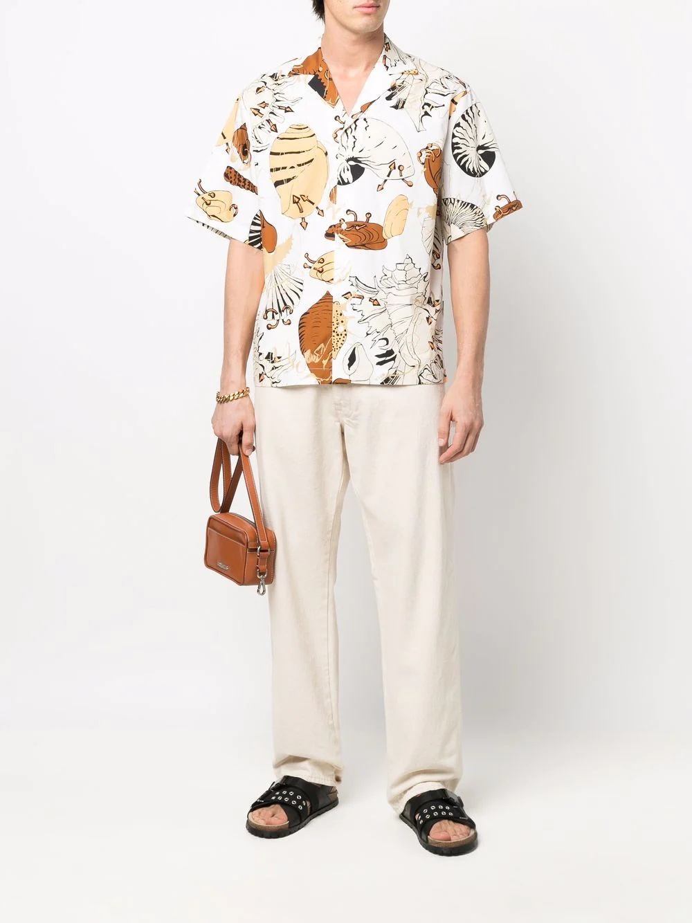 shell-print short-sleeve shirt - 2