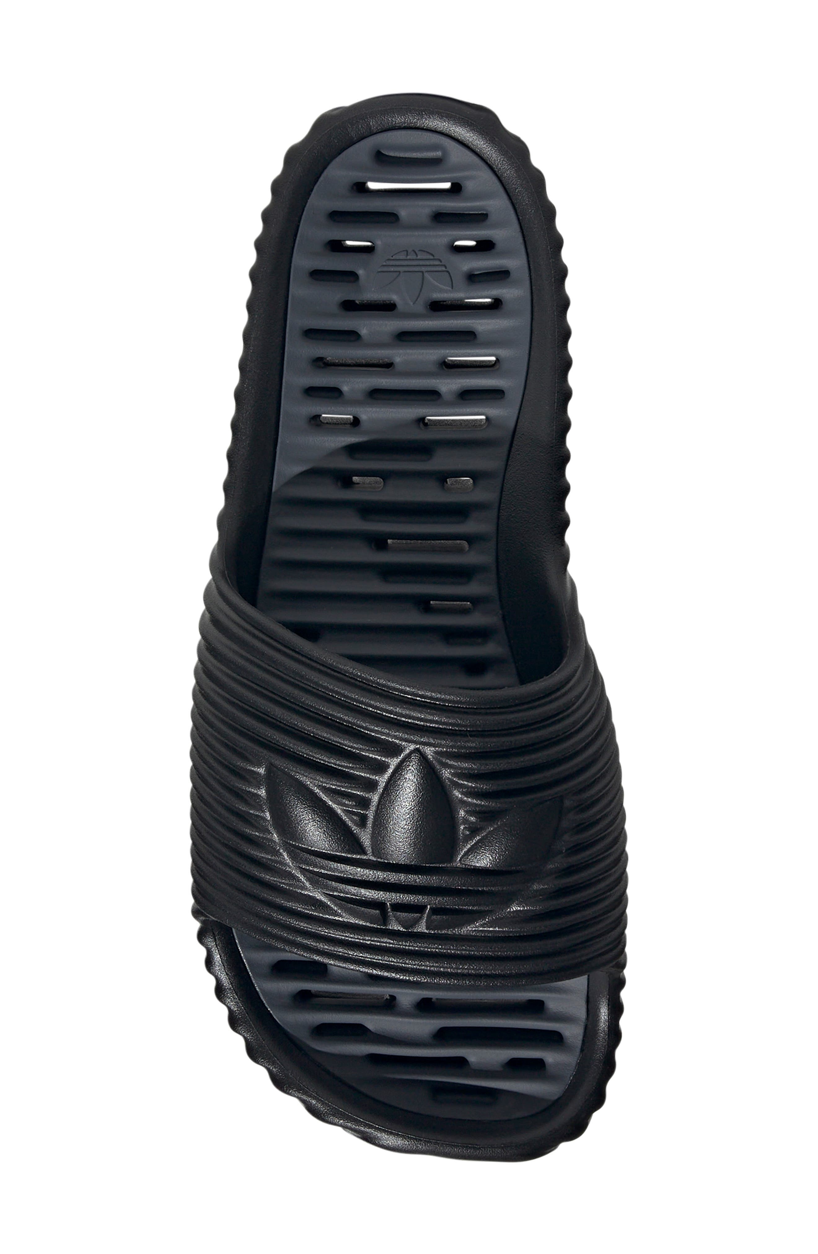 adidas Gender Inclusive Adilette 25 Slide in Black/Black/Grey at Nordstrom - 4