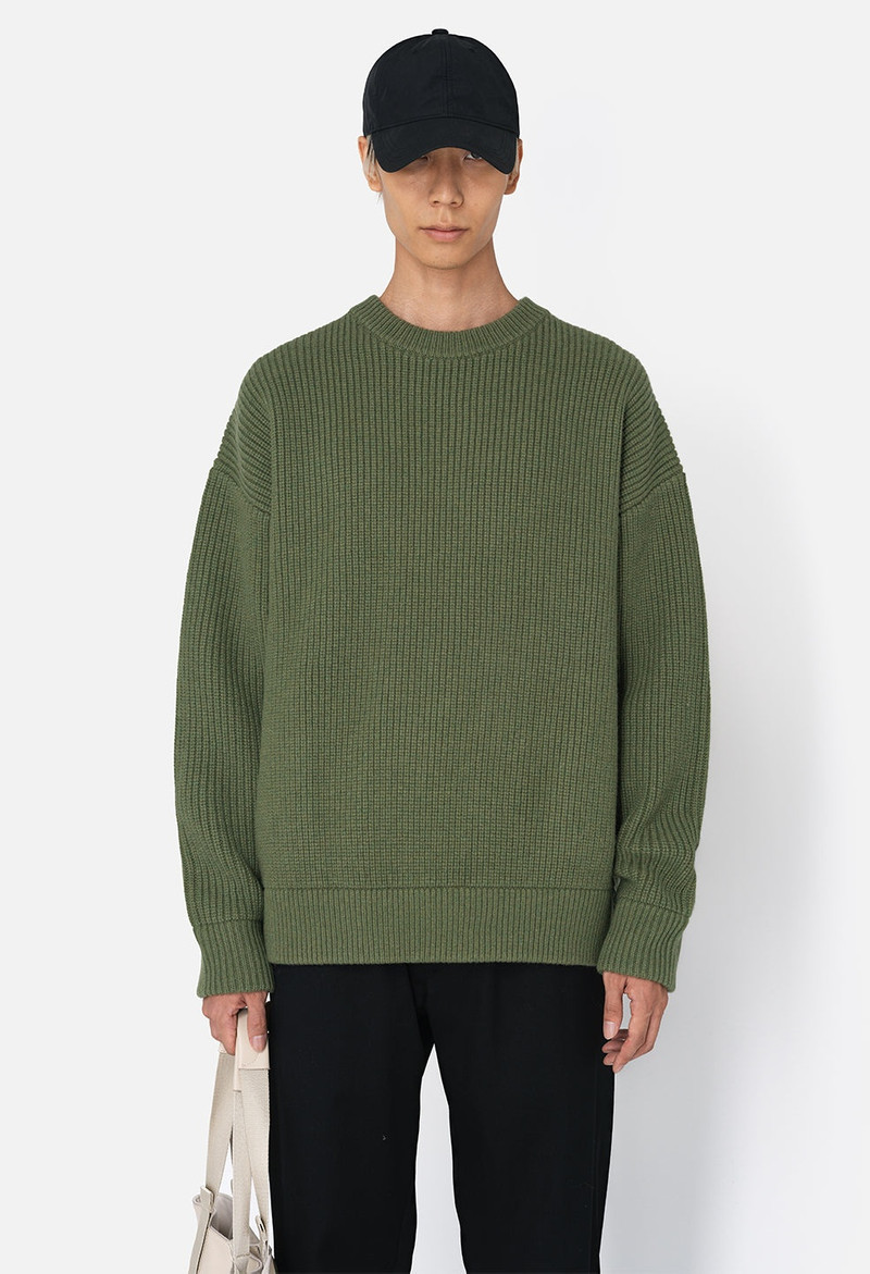 John Elliott DAKOTA KNIT OVERSIZED CREW outlook