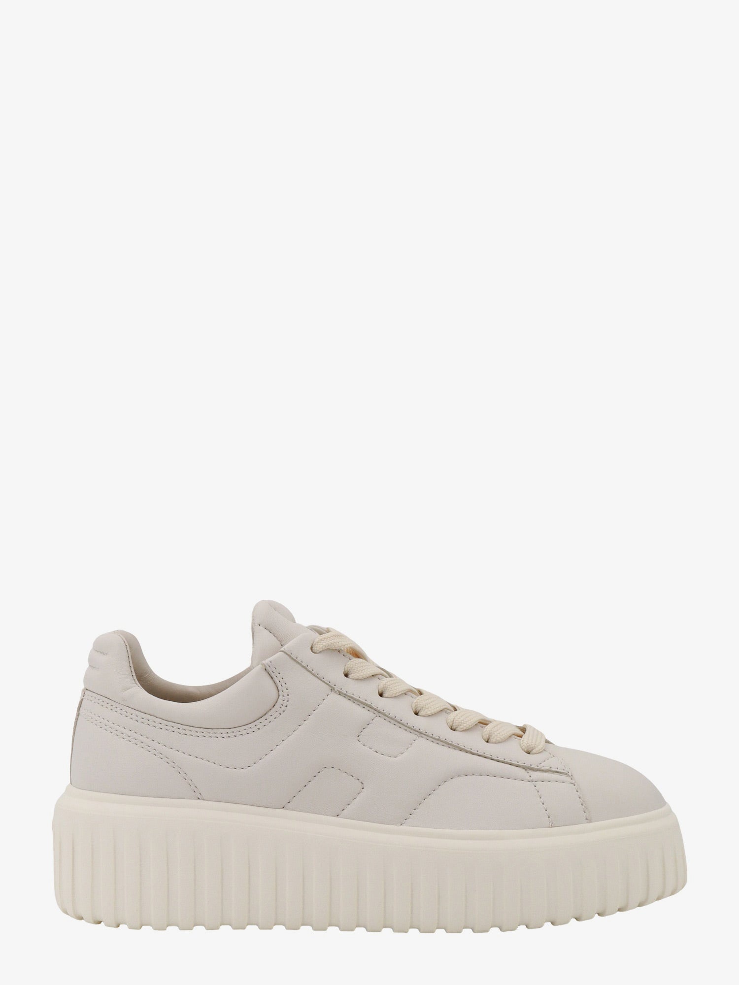 Hogan H-Stripes Leather Sneakers With Contrasting Detail - 1
