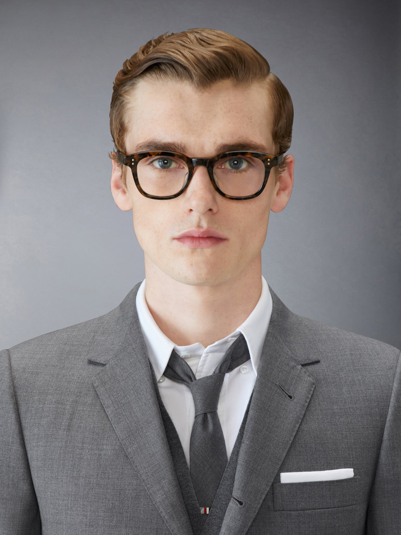 Thom Browne TOKYO TORTOISE ACETATE RECTANGULAR EYEGLASSES outlook