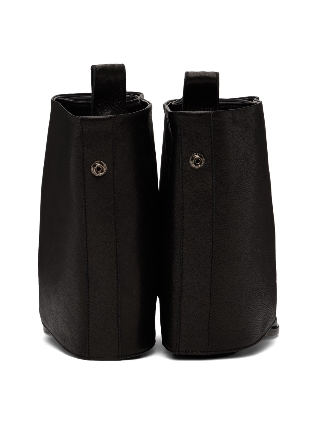 Black Detachable Warmer Western Boots - 2