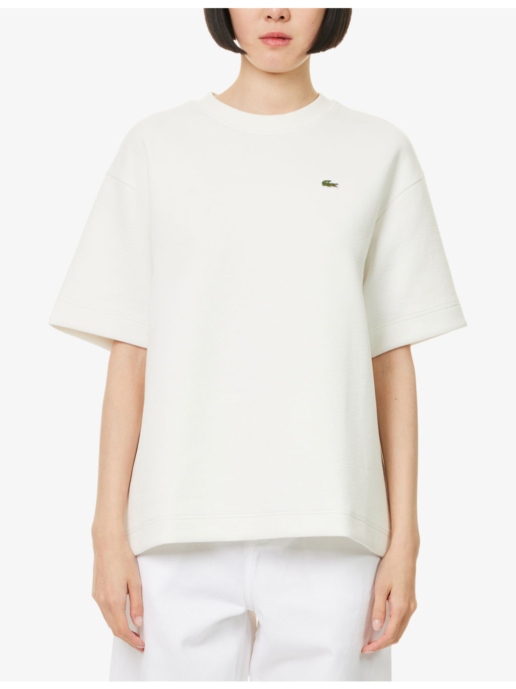 Relaxed-Fit Textured Stretch-Cotton Blend T-Shirt - 3