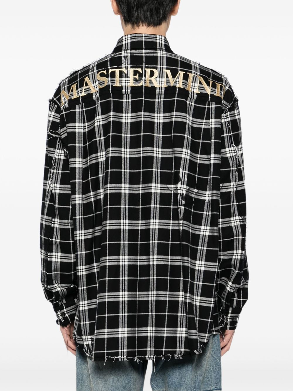 logo-embroidered shirt - 4