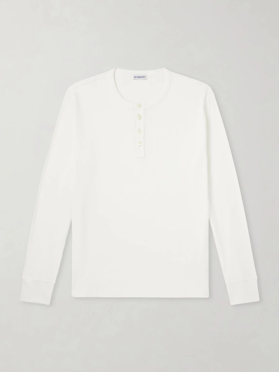 Logo-Embroidered Ribbed Cotton-Blend Jersey T-Shirt - 1
