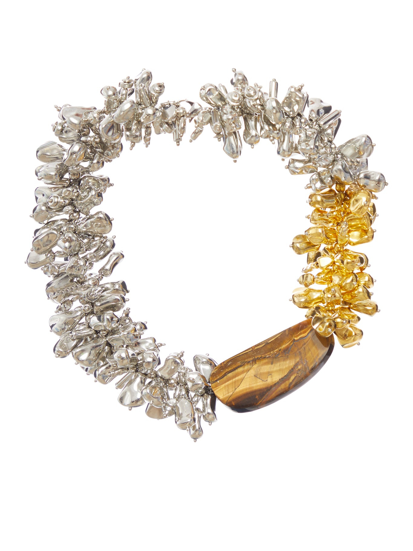 TWO-TONE EMBROIDERED NECKLACE - 2
