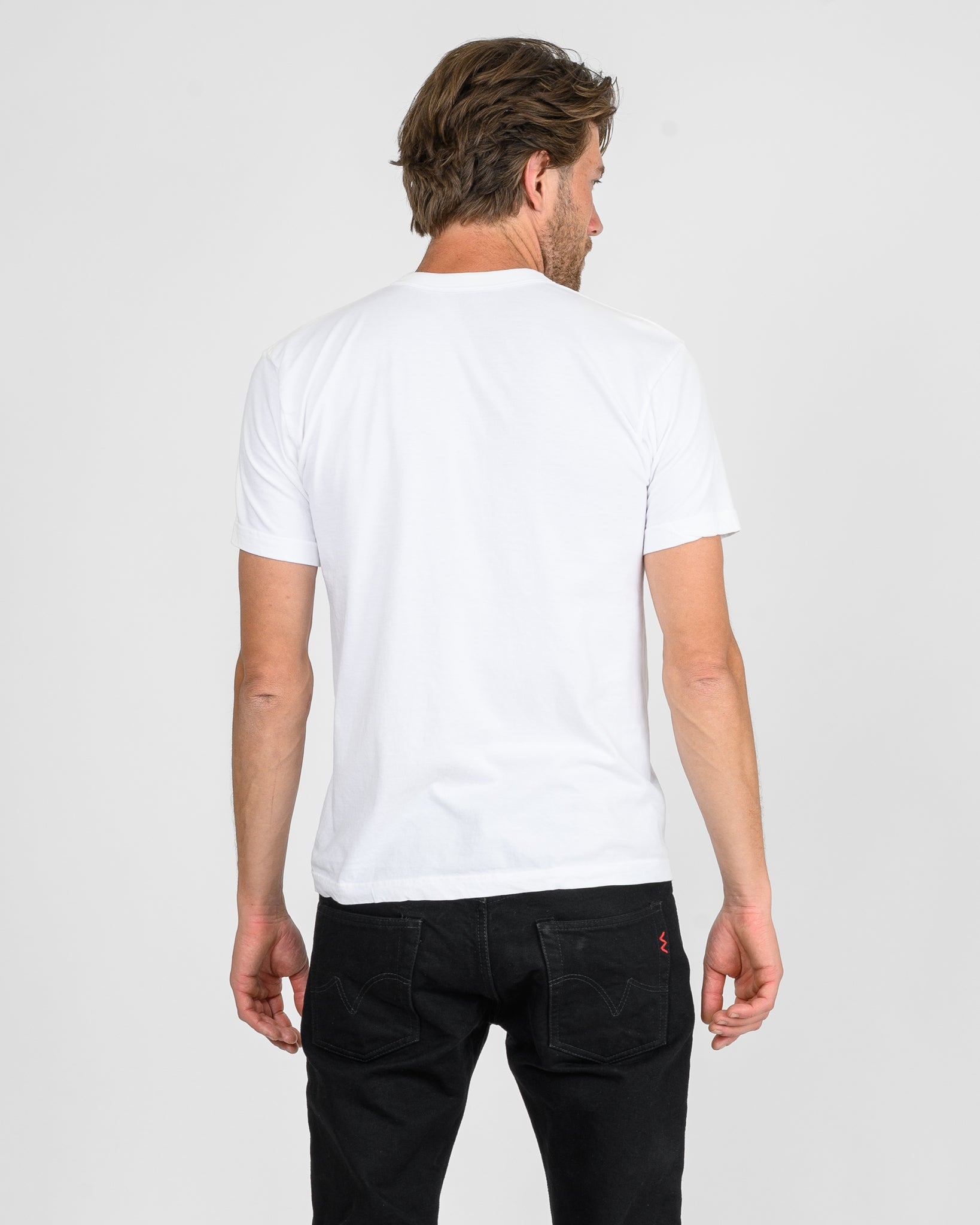 UTIL-WHT UTILITEES - 5.5oz Loopwheel Crew Neck T-Shirt - White - 3