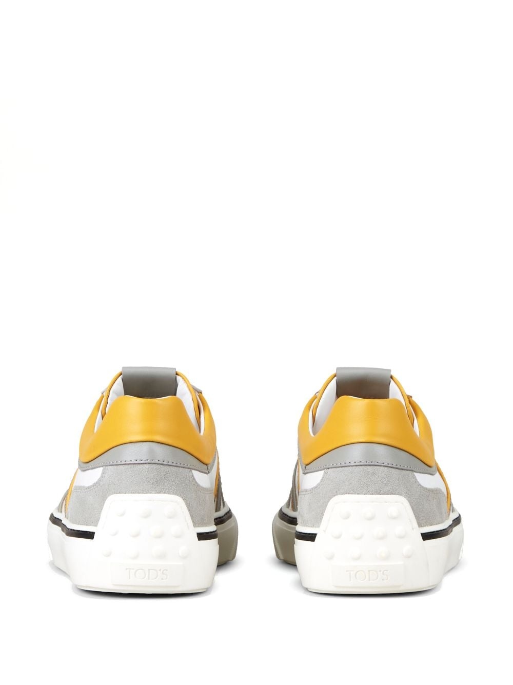 Automobili Lamborghini panelled lace-up leather sneakers - 2