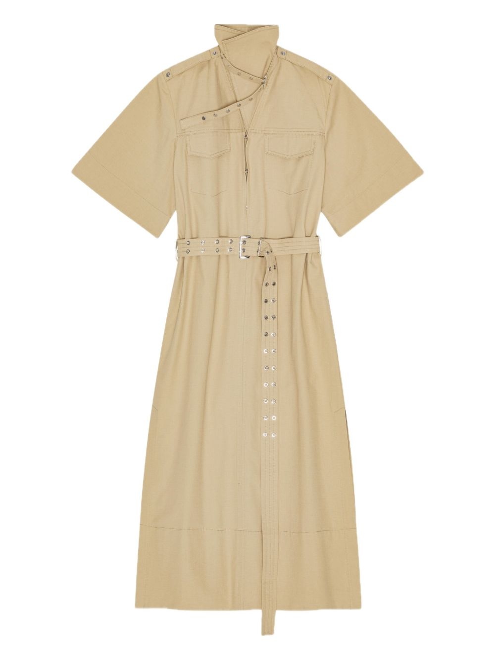 belted shirt dress - 4