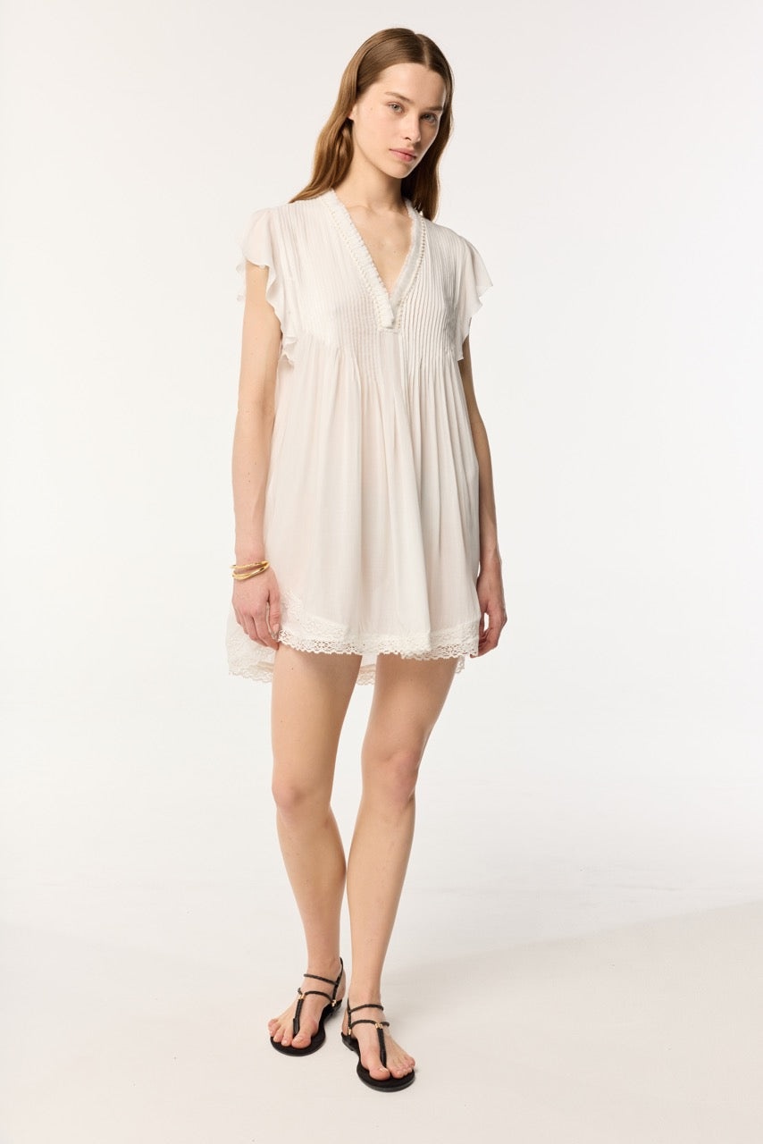 Mini Dress Sasha - Optic White - 3
