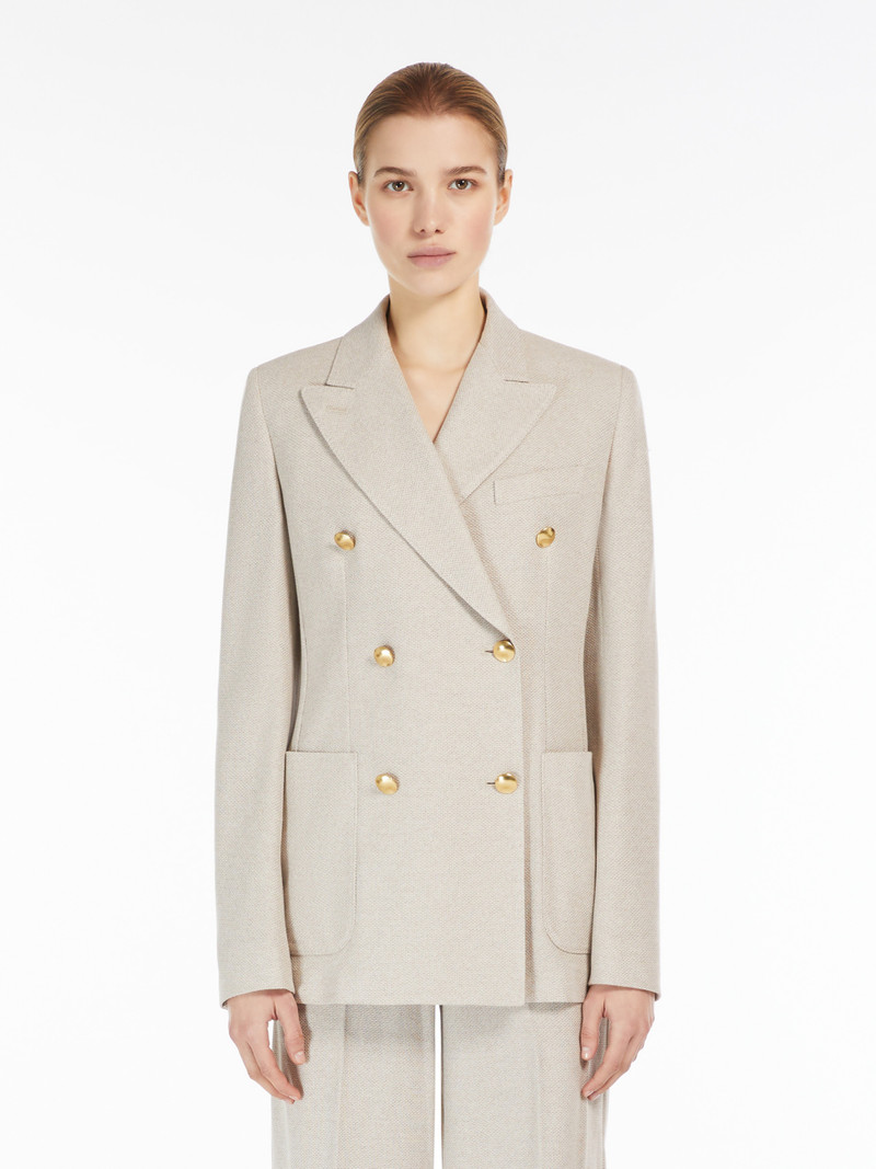 VANADIO Double-breasted jersey blazer 3