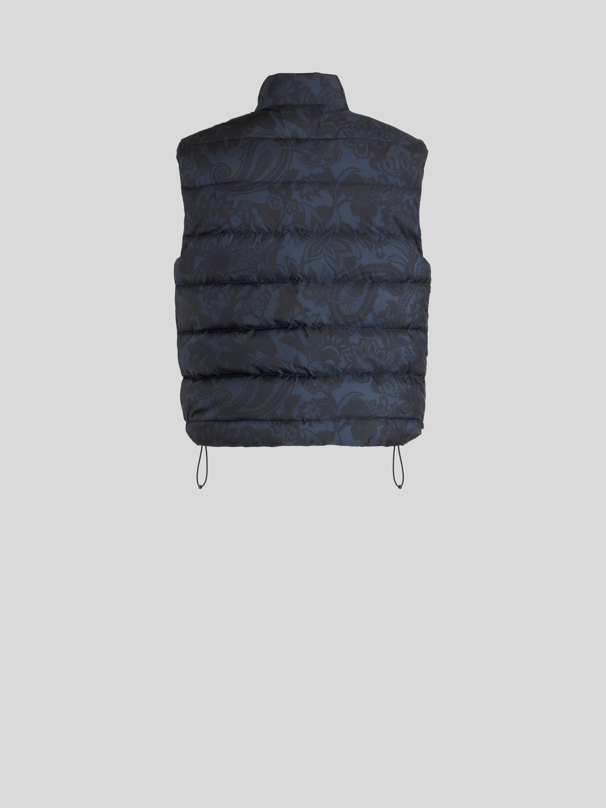 FLORAL PAISLEY SLEEVELESS DOWN JACKET - 5