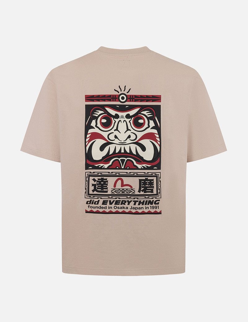 Seagull and Daruma Totem Print Regular Fit T-shirt 1