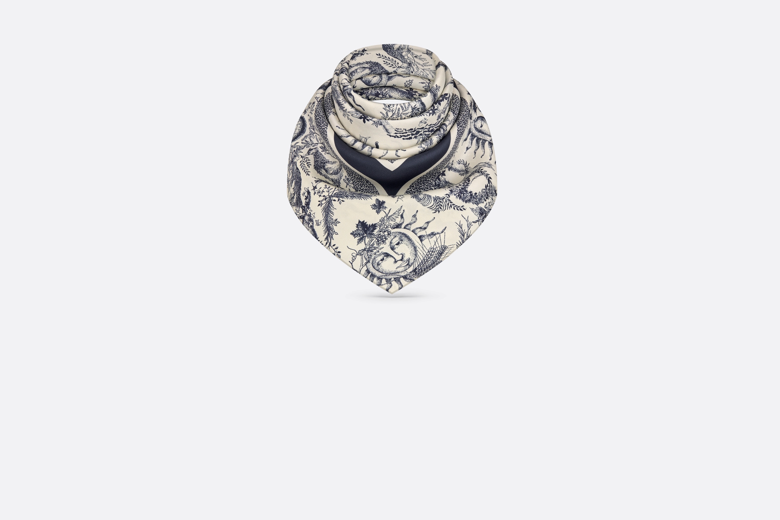 Toile de Jouy Soleil 90 Square Scarf - 4