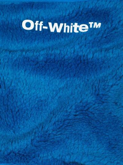 Off-White logo faux fur neck warmer outlook