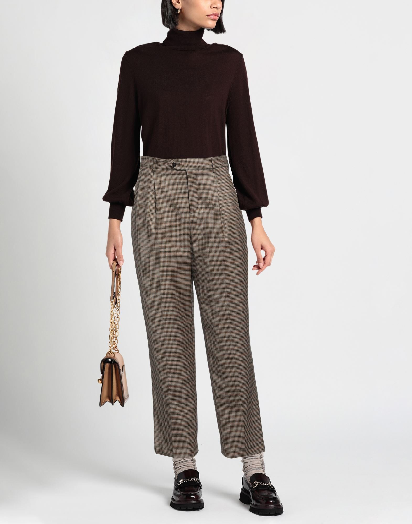 Khaki Women's Casual Pants - 2