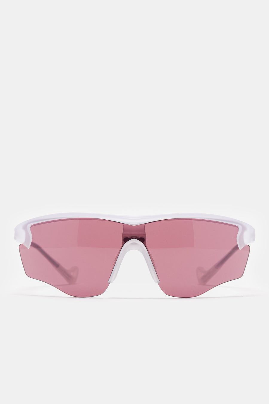 Junya Racer Sunglasses in Clear/D+ Black Rose - 1