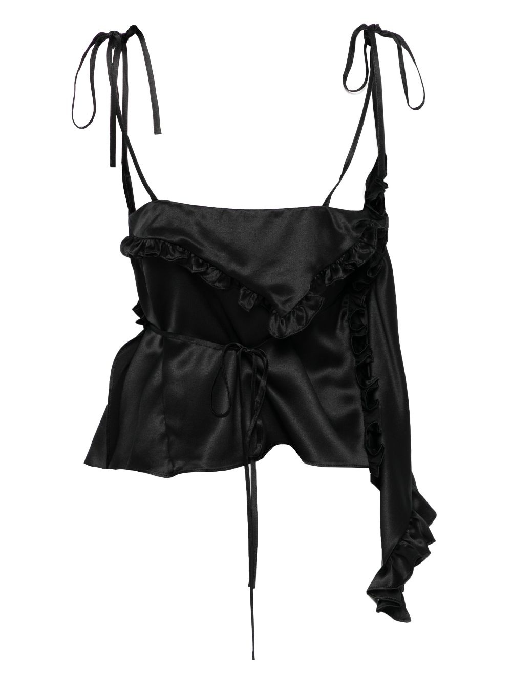 【Cecilie Bahnsen】ALESSANDRA TOP ALESSANDRA | TOP SILK SATIN WHITE