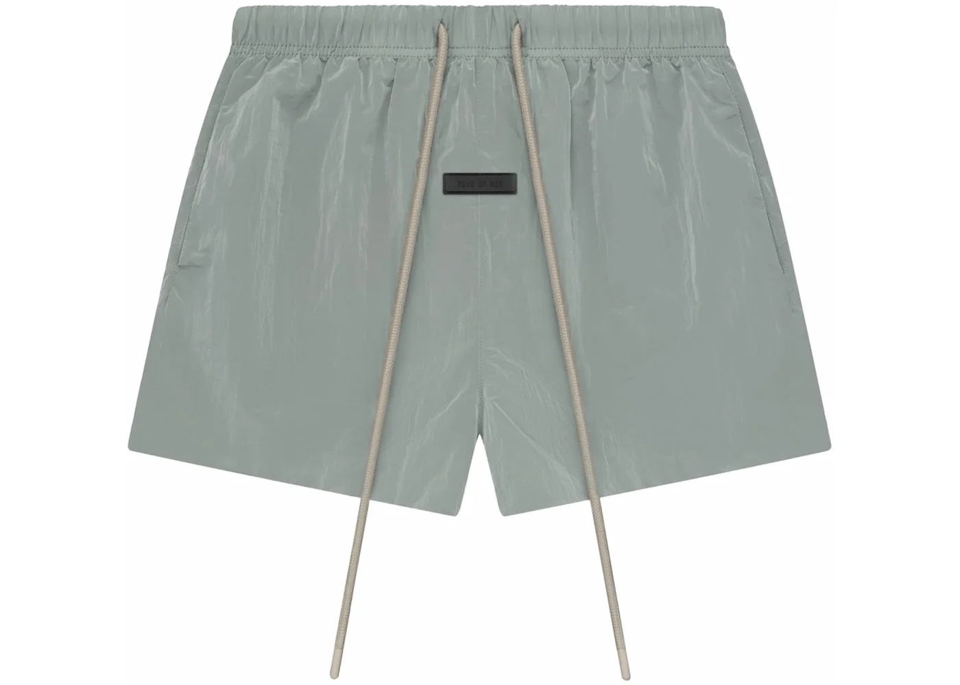 Fear of God Essentials Crinkle Nylon Running Short Seal - 1