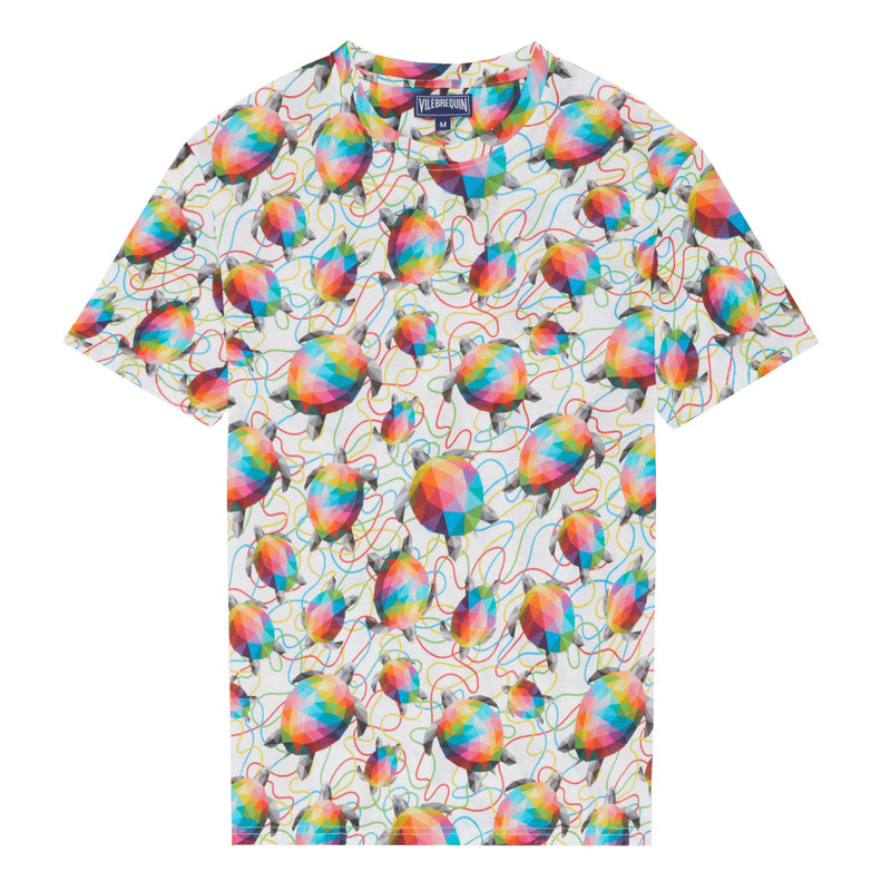 Men Organic Cotton T-Shirt Tortugas - Vilebrequin x Okuda San Miguel 1