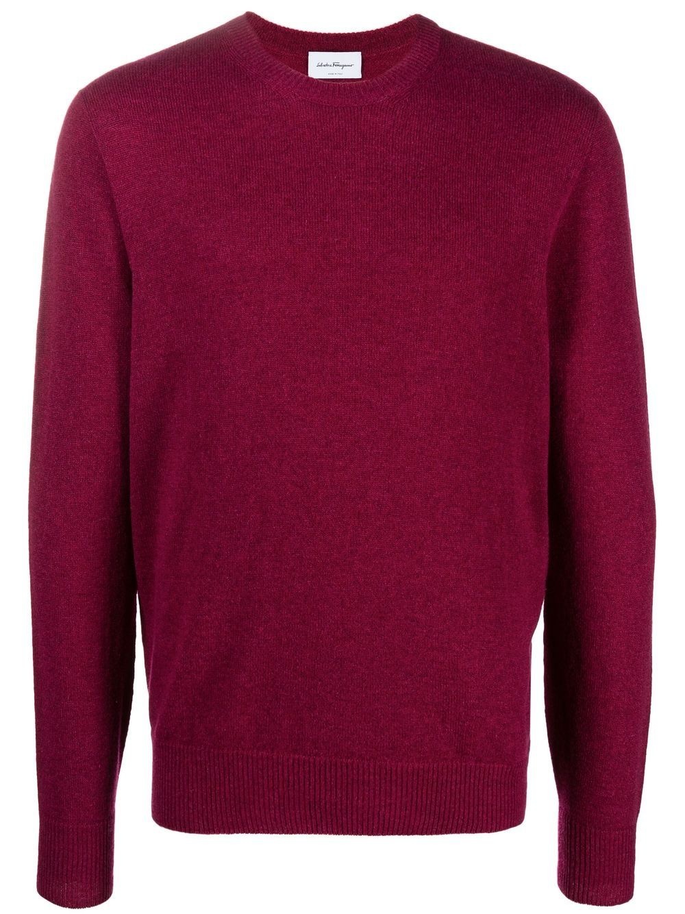 fine-knit crew-neck jumper - 1