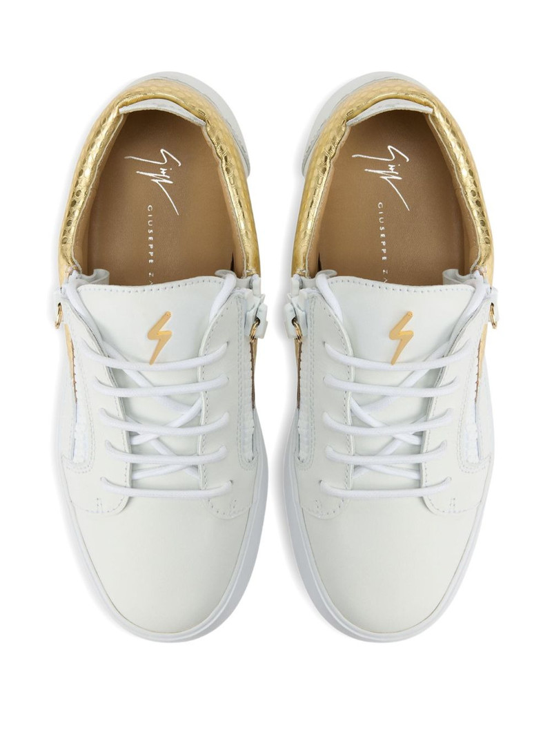 Gail snakeskin-panel zip-detail 스니커즈 4