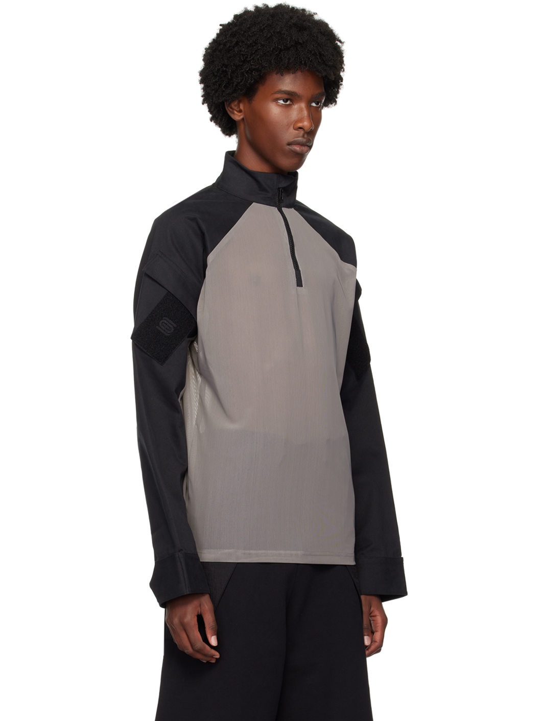 Gray & Black Hybrid Jacket - 2