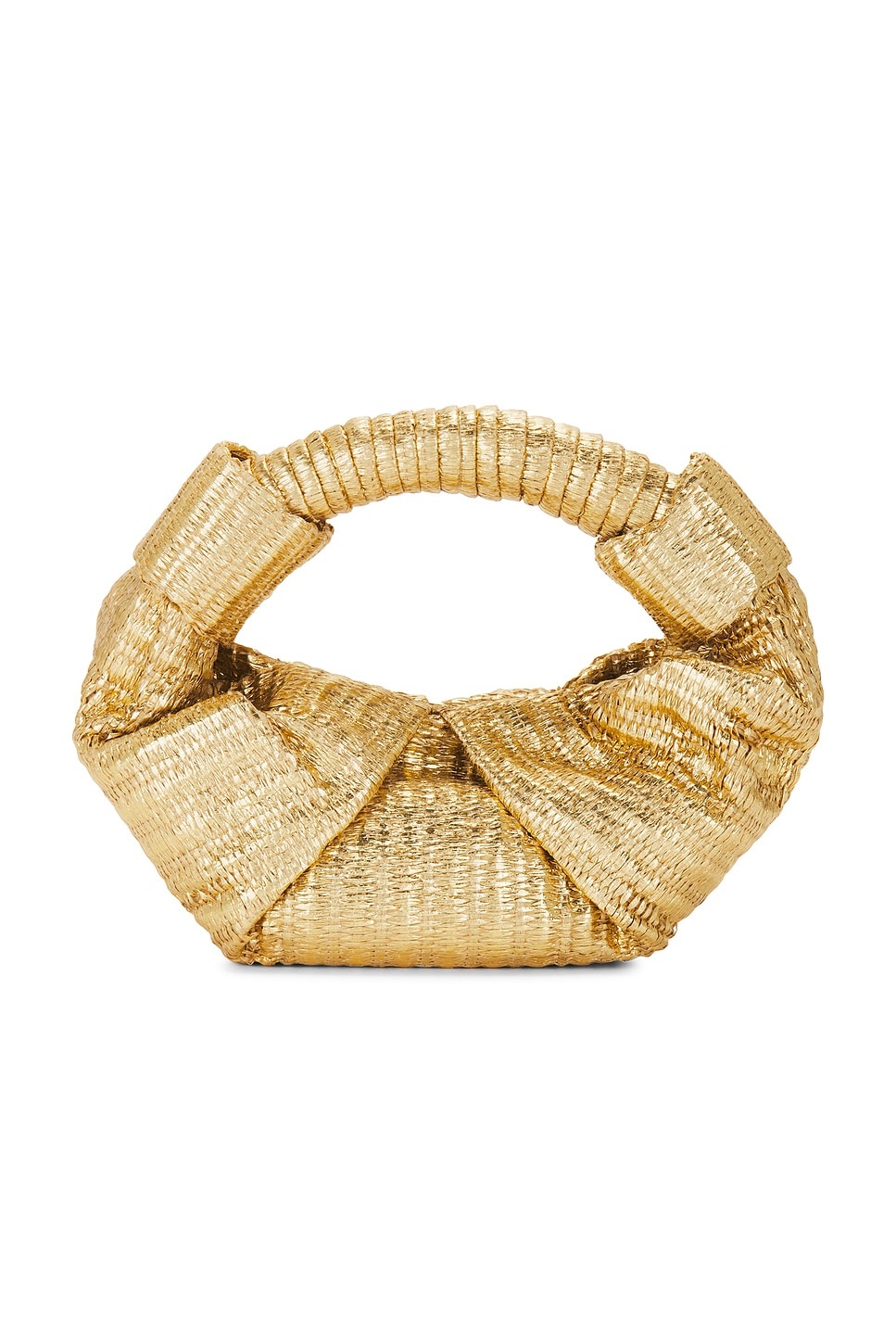 Metallic Raffia Lopsy Bag - 2