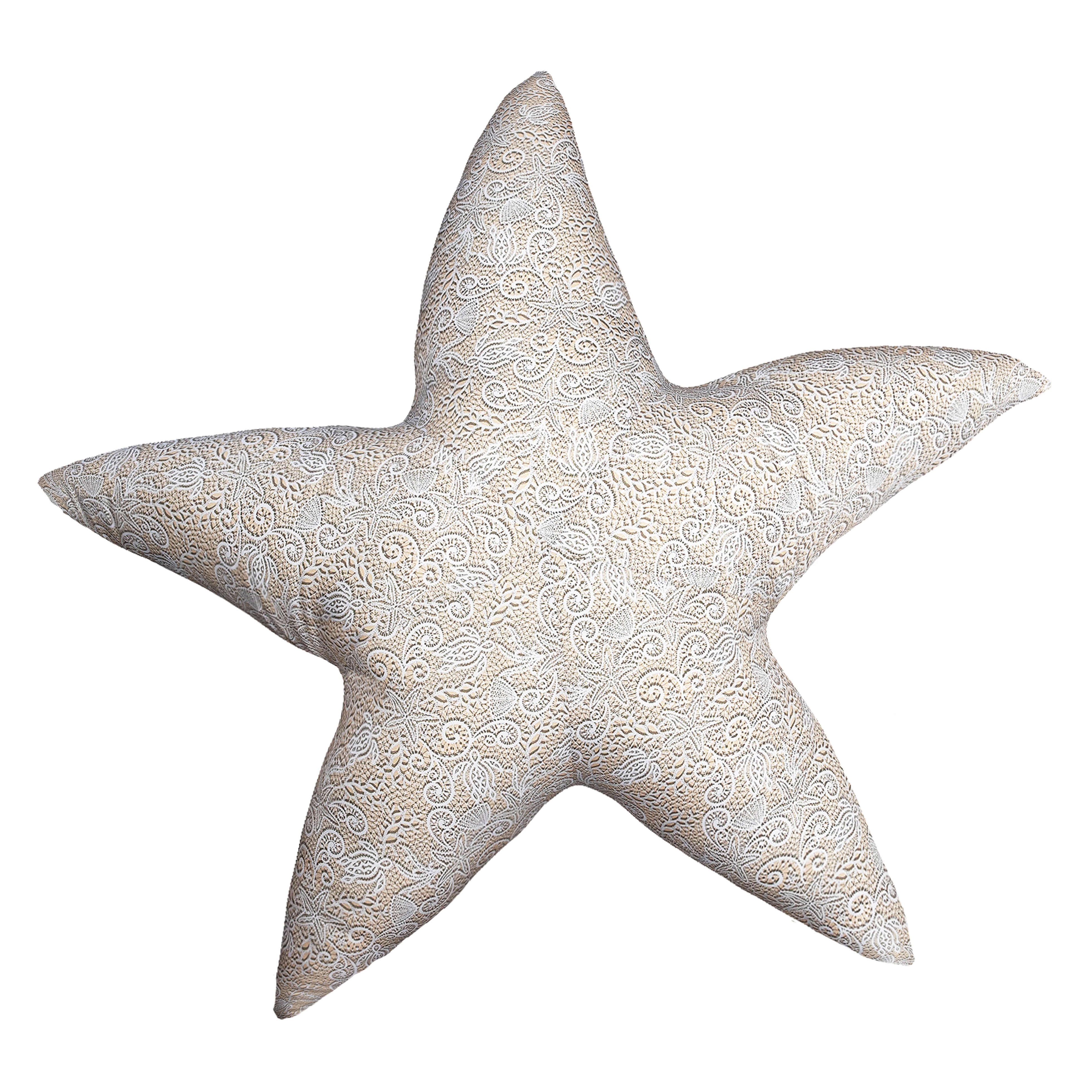 Beige Starfish Cushion Broderies Anglaises - VBQ x MX HOME - 1
